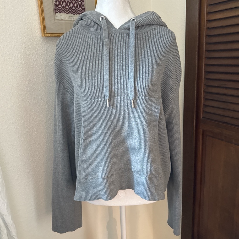Good American Ribbed Knit Hoodie - Picture 2 of 7